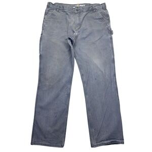 Carhartt Relaxed Fit‎ Carpenter Pants Men Sz 42 Fits 40" Gray Work Utility Retro